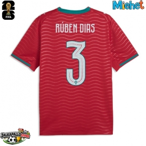 Portugali Ruben Dias #3 Kotipaita MM-kisat 2026 Lyhythihainen